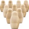 AEVVV Unfinished Nesting Dolls Lot of 10 Sets by 4 pcs - Blank Nesting Dolls - Unpainted Dolls - Wooden Things to Paint view 1