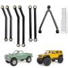 AllinRC High Clearance Chassis Links Set for SCX24 Bronco JLU C10 AXI00001 AXI00002 Axial 1/24 RC Crawler Car (Black) view 1