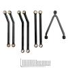 AllinRC High Clearance Chassis Links Set for SCX24 Bronco JLU C10 AXI00001 AXI00002 Axial 1/24 RC Crawler Car (Black) view 2