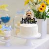 Funny Cat Cake Topper - Orange Happy Birthday Party Decorations Supplies - Cat Lovers Party Decorations for Girls and Boys view 4