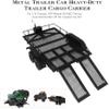 NHX RC 1/10 Full Size HD Metal 4-Wheel Trailer KIT w/LED :TRX-4 SCX10 GEN8 view 4