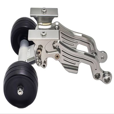 NHX RC Aluminum Adjustable Wheelie Bar : 1/8 Talion - Silver