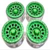 NHX RC Aluminum 2.9'' Beadlock Wheels Rims 17mm Hex Green (4) : 1/6 SCX6 view 2