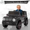 ANPABO Licensed Mercedes-Benz G63 Car for Kids, 12V Ride on Car w/Parent Remote Control, LED Headlights, Music Player/Bluetooth & Horn, Soft Start, Low Battery Prompt, Kids Electric Car, Black view 2