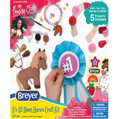 Breyer Horses All About Horse Craft Set | 5 Project Set | Painting, Sewing, Paper Crafts | Model #4243