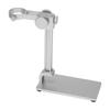 Lab Microscope Slides Aluminum Alloy Microscope Stand, Mini Foothold Table Frame Microscope Parts (Color : Silver) view 1