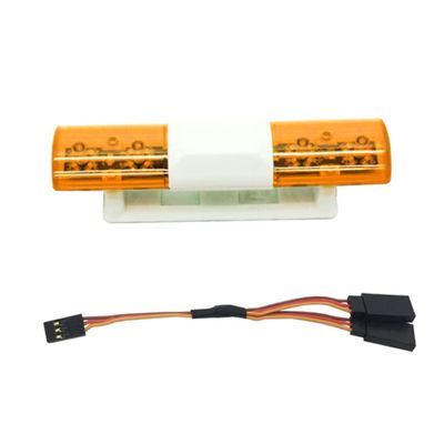 Rc Flashing Lights Car Model Led 360 Degrees Rotate Police Light Strobe Lamp for Rc Truck, Rc Car Strobe Light, Rc Car Led Rotate Lamp, Rc Car Accessories, Orange