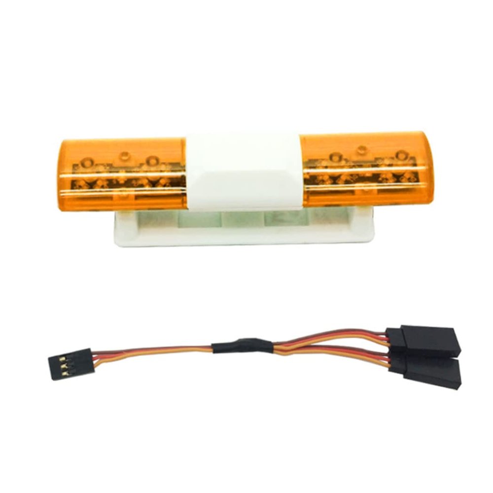 Rc Flashing Lights Car Model Led 360 Degrees Rotate Police Light Strobe Lamp for Rc Truck, Rc Car Strobe Light, Rc Car Led Rotate Lamp, Rc Car Accessories, Orange
