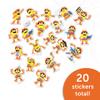 Desert Cactus Play-Doh Sticker - 20 Sticker Playdoh Vinyl Decal Laptop Water Bottle Car Scrapbook Play Doh Decorations Birthday Favor Party Supplies (2-1) view 2
