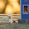 Breyer Horses Breyer Farms Home at The Barn Playset | 10 Piece Playset | 1 Stablemates Horses Included | 15" L x 4" W x 10" H | 1:32 Scale | Model 59241 , Blue view 3