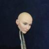 1/6 Scale Female Head Sculpt, Beauty Female Pale Skin Bald Head Carved for 12inches Seamless Action Figure Body Doll (A) view 1