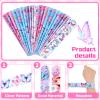 Deekin 48 Pcs Butterfly Slap Bracelets Butterfly Party Favors Wristbands Toys Soft PVC Safe Snap Bands Birthday Decorations Supplies Class Prize Exchanging Gifts 12 Styles view 4