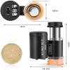 Lab Microscope Slides 2 Pieces 60X Mini Pocket Microscope with 3 Light Portable Magnifing Glass Microscope Parts view 2