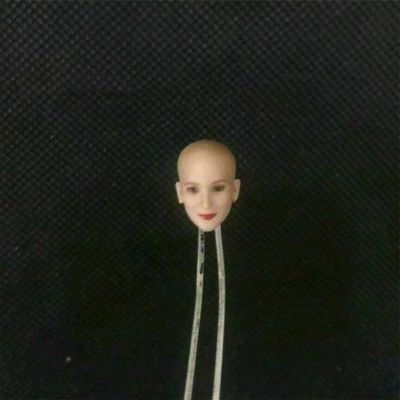 1/12 Scale Female Head Sculpt, Beauty Female Pale Skin Bald Head Carved for 6inches Phicen TBLeague Action Figure Body Doll