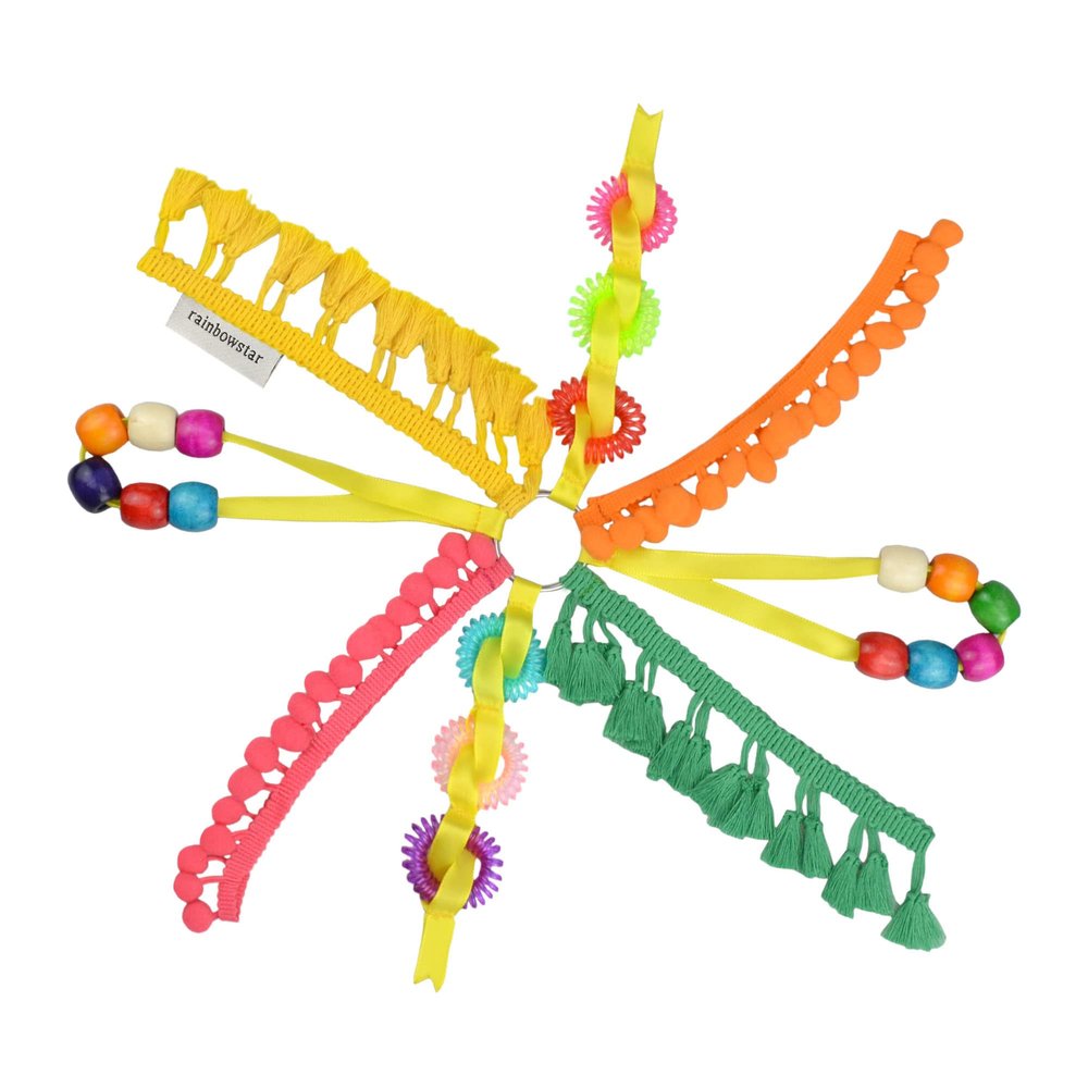 rainbowstar Fidget Sensory Ring for Adults, Anxiety Relief Finger Ring with Textured Accessories, Stress Relief for Hands