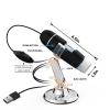 Lab Microscope Slides Adjustable 1000X 3 in 1 USB Microscope 8LED Digital Zoom Electronic Magnifier Microscope Parts (Color : 3 Interface, Magnification : 1000X) view 2