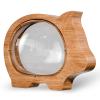 Wooden Clear Piggy Bank for Boys Girls Kids, Large Unbreakable Wood Money Bank, Cute Coin Bank Creative Saving Bank for Christmas Birthday Gift Baby Shower view 1