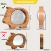 Wooden Clear Piggy Bank for Boys Girls Kids, Large Unbreakable Wood Money Bank, Cute Coin Bank Creative Saving Bank for Christmas Birthday Gift Baby Shower view 2