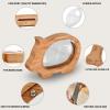 Wooden Clear Piggy Bank for Boys Girls Kids, Large Unbreakable Wood Money Bank, Cute Coin Bank Creative Saving Bank for Christmas Birthday Gift Baby Shower view 3