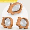 Wooden Clear Piggy Bank for Boys Girls Kids, Large Unbreakable Wood Money Bank, Cute Coin Bank Creative Saving Bank for Christmas Birthday Gift Baby Shower view 4