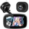 1080P Baby Car Mirror, Shybaby 4.3" Baby Car Camera Monitor with 170 Wide View, HD Night Vision Function and Reusable Sucker Bracket, Safety Rear Facing Cars Set Camera for Infants Kids Toddlers view 1