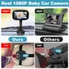 1080P Baby Car Mirror, Shybaby 4.3" Baby Car Camera Monitor with 170 Wide View, HD Night Vision Function and Reusable Sucker Bracket, Safety Rear Facing Cars Set Camera for Infants Kids Toddlers view 2