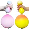 2 Pack Peach Stress Balls Sensory Fidget Toys, Squishy Dough Ball, Fruit Stretchy Stress Ball, Fun and Soft Stress Ball, 2 Colors Squeeze Ball for Anxiety Relief, Improve Focus, Relax view 1
