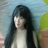 1/6 Scale Female Head Sculpt, Girl Black Hair Pale Skin Head Carved for 12inch Seamless Action Figure Body Doll view 3