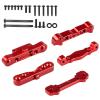 Aimrock Pack-5 Aluminum Rear/Front Lower Arm Suspension Hanger Mount Upgrades Set for Arrma AR330378 AR330379 1/7 Felony Infraction Limitless Mojave, 1/8 Karton Notorious Outcast Typhon Talion (Red) view 1