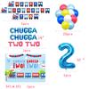 Chugga Chugga Two Two Party Decorations - Train 2nd Birthday Cake Topper & Supplies view 2
