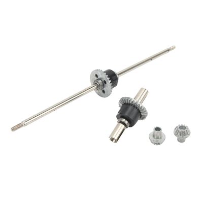 SUNGOOYUE RC Car Front and Rear Differential Set, Stainless Steel Metal Front Rear Differential Gear Spare Parts for 12428 12427 Remote Control Car