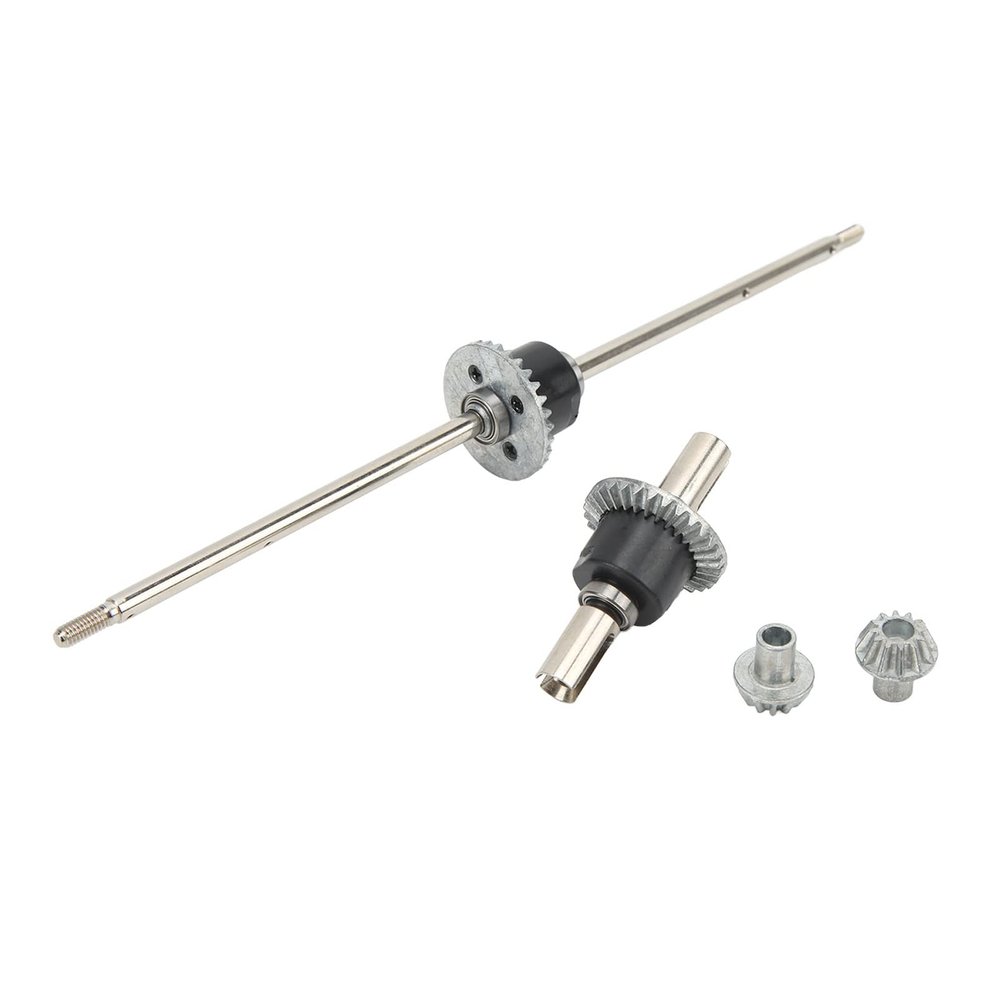 SUNGOOYUE RC Car Front and Rear Differential Set, Stainless Steel Metal Front Rear Differential Gear Spare Parts for 12428 12427 Remote Control Car