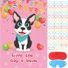 Hooqict Pin The Bone on The Dog Party Game for Kids Birthday Party Games Dog Themed Birthday Supplies Puppy Party Favors for Boys Girls, Large Pin The Tail Poster with 48 Bone Stickers view 1