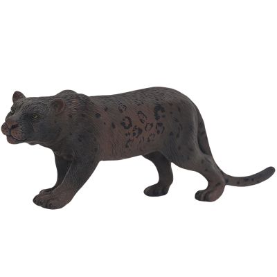 Gemini&Genius Leopard Animal Toy, Black Leopard Figurine, Wildlife Action Figure Toy, Great Gifts, Collection, Cake Topper, Storytelling Props and Room Decoration for Kids and Todders