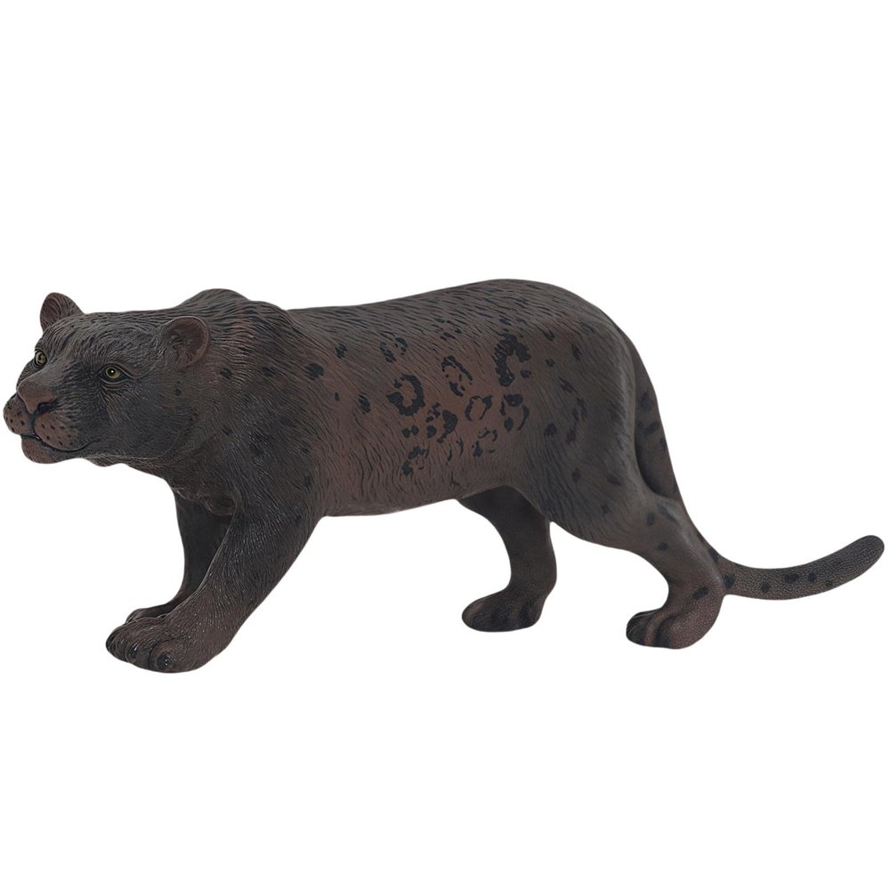 Gemini&Genius Leopard Animal Toy, Black Leopard Figurine, Wildlife Action Figure Toy, Great Gifts, Collection, Cake Topper, Storytelling Props and Room Decoration for Kids and Todders