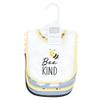Hudson Baby Unisex Baby Cotton Bibs, Bee Kind, One Size view 2
