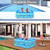 FONOBO Inflatable Pool - Swimming Blow Up Pool with Comfort Floor for Kiddie, Adults, Above Ground Pool Outdoor Garden Backyard Water Party,82.3x53.1x21.6IN view 4