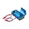 plplaaoo Model Accessory Heat Sink with Cooling Fan for 1/10 Scale Electric RC Car 540/550 Motor(Blue), Aluminum Alloy RC Electric Motor Heat Sink, Electric Motor 12t 550 Motor esc Fan 540 Brush view 1