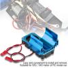 plplaaoo Model Accessory Heat Sink with Cooling Fan for 1/10 Scale Electric RC Car 540/550 Motor(Blue), Aluminum Alloy RC Electric Motor Heat Sink, Electric Motor 12t 550 Motor esc Fan 540 Brush view 2