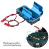 plplaaoo Model Accessory Heat Sink with Cooling Fan for 1/10 Scale Electric RC Car 540/550 Motor(Blue), Aluminum Alloy RC Electric Motor Heat Sink, Electric Motor 12t 550 Motor esc Fan 540 Brush view 4
