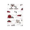 Hudson Baby Unisex Baby Cotton Flannel Burp Cloths Bundle, Christmas Scene, One Size view 3