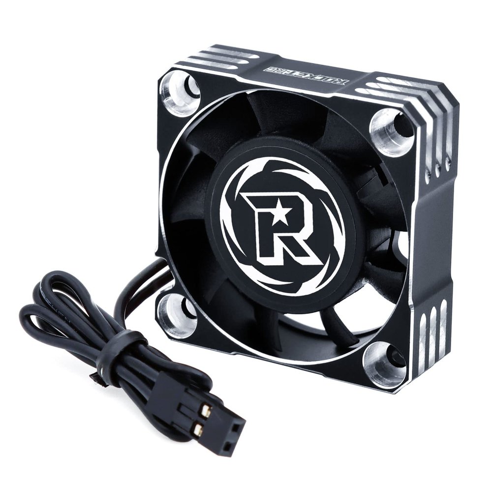 Surpass Hobby 40mm Motor Cooling Fan 16000RPM RC ESC Cooling Fan for 1/8 1/10 RC Car 540 550 F540 Motor (Silver Black)