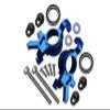 Aluminum Front Oversized Knuckle Arm For Traxxas 1:5 X Maxx 6S / X Maxx 8S / XRT 8S Monster Truck Upgrades - 16Pc Set Blue view 1
