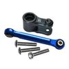 Aluminum Servo Horn 25T With Tie Rod For Traxxas 1:10 4WD MAXX 89076-4 / 4WD MAXX with WideMAXX 89086-4/1:8 4WD Maxx Slash 6S 102076-4 Upgrades - Gray Silver view 1