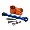 Aluminum Servo Horn 25T With Tie Rod For Traxxas 1:10 4WD MAXX 89076-4 / 4WD MAXX with WideMAXX 89086-4/1:8 4WD Maxx Slash 6S 102076-4 Upgrades - Orange view 1