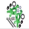 Aluminum Front Oversized Knuckle Arm For Traxxas 1:5 X Maxx 6S / X Maxx 8S / XRT 8S Monster Truck Upgrades - 16Pc Set Green view 1