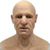 Tiydiygo Realistic Old Man Women Mask ,Halloween Face Cover Visible Latex Headgear Head Cover Novelty Costume Party Prop, Multicolor view 1