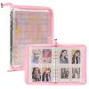 4-Pocket K-pop Photocard Holder Book with 30Pcs Inner Pages 6 Ring A5 Photocard Binder Card Collect Book Hold Up to 240 Cards (Pink) view 1