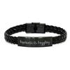 InStyle Connection Fun Juggling, Happiness is Juggling, Holiday Braided Leather Bracelet for Juggling view 1