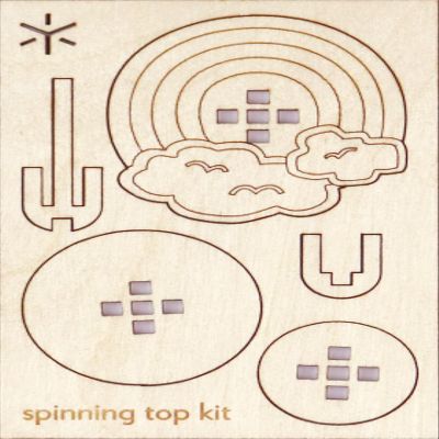 Rainbow Spinning Top Kit